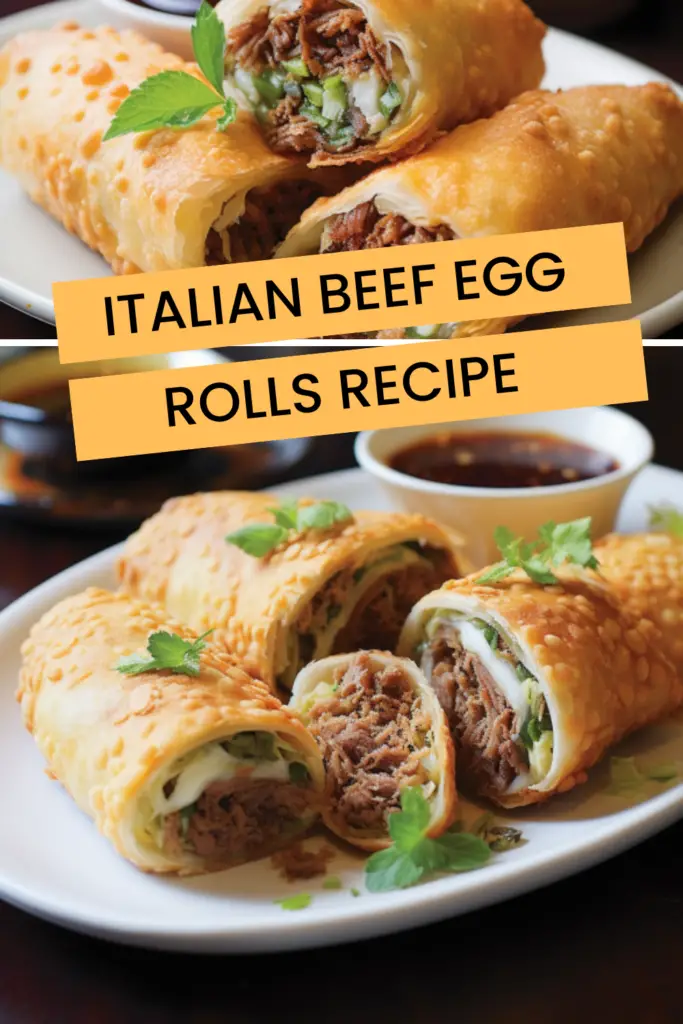 Italian beef egg rolls recipe