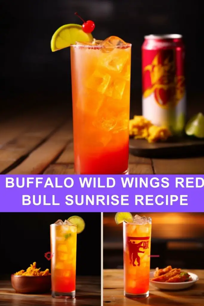 Buffalo Wild Wings Red Bull Sunrise Recipe
