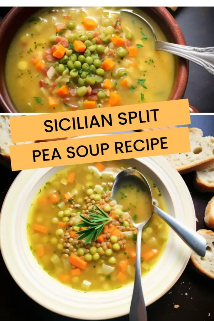 Sicilian split pea soup recipe
