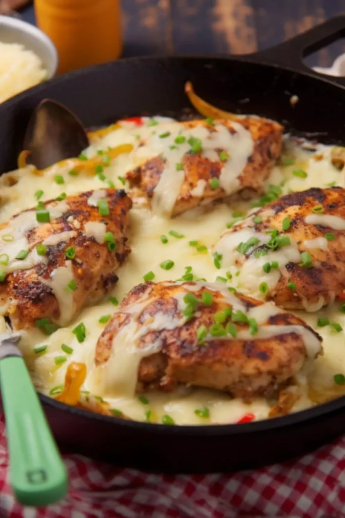 Sizzling Chicken And Cheese
