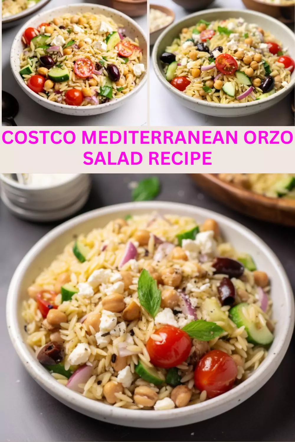 Costco Mediterranean Orzo Salad Recipe
