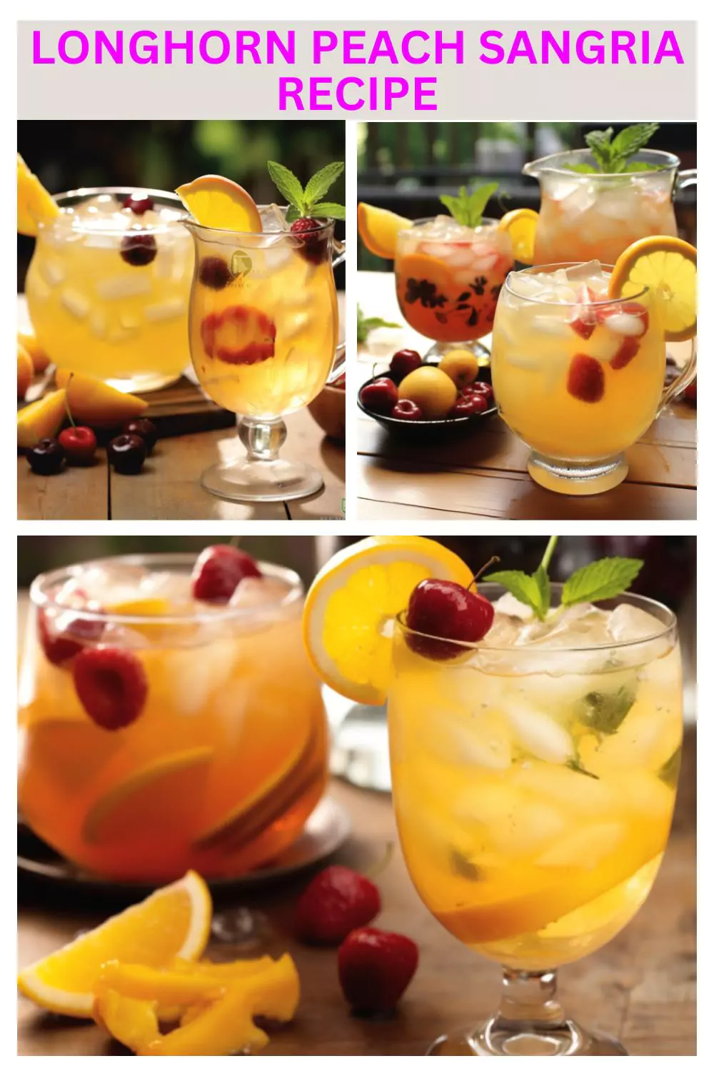 Best Longhorn Peach Sangria Recipe