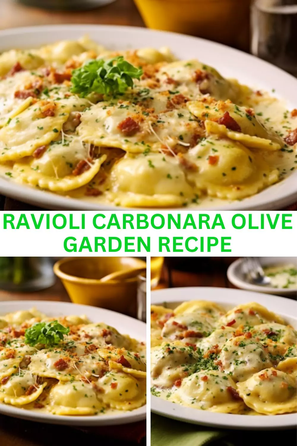 Best Ravioli Carbonara Olive Garden Recipe