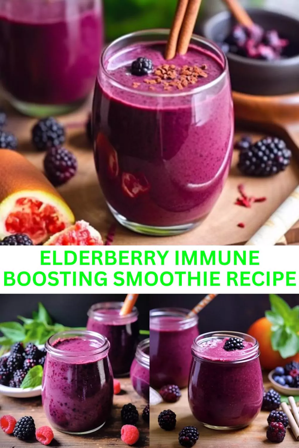Best Elderberry Immune Boosting Smoothie Recipe