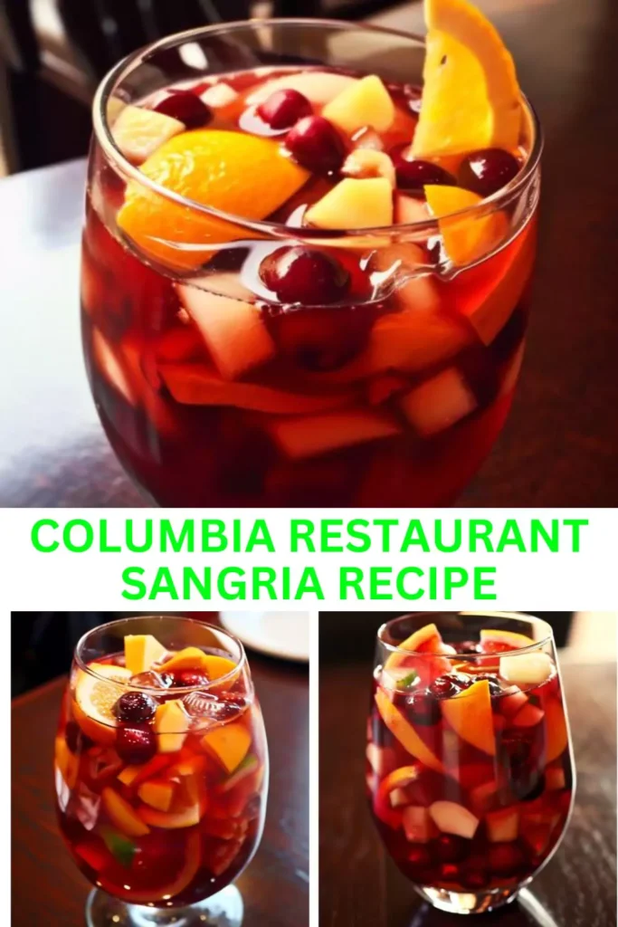 Best Columbia Restaurant Sangria Recipe