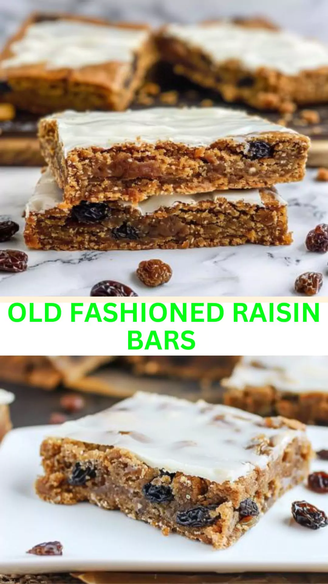 Best Old Fashioned Raisin Bars