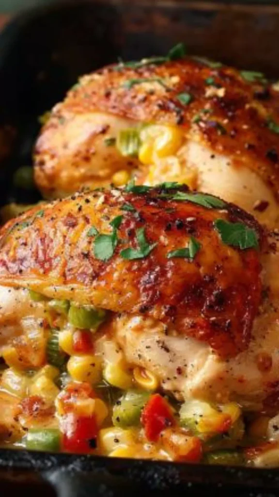 Easy Cajun Stuffed Chicken
