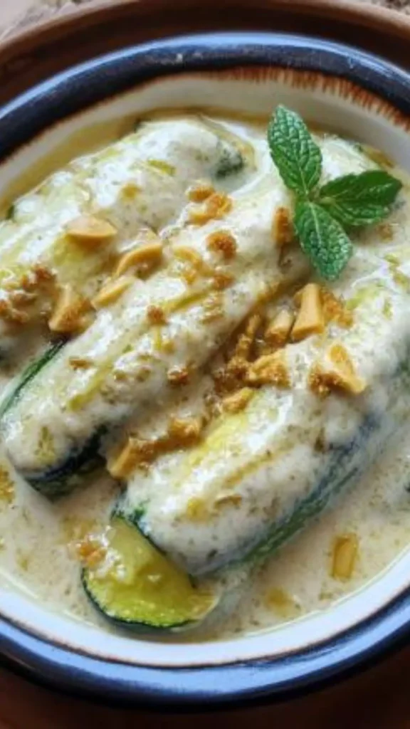 Easy Kousa bil laban (zucchini in yoghurt sauce)
