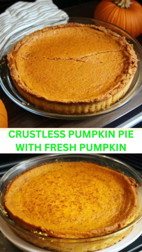 Best Crustless Pumpkin Pie With Fresh Pumpkin
