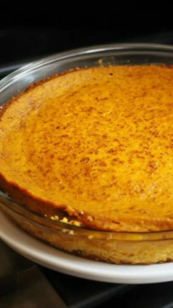 Crustless Pumpkin Pie With Fresh Pumpkin
