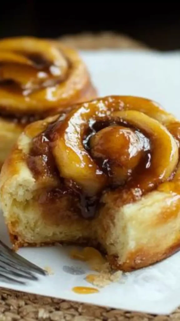 Salted Caramel Apple Cinnamon Rolls
