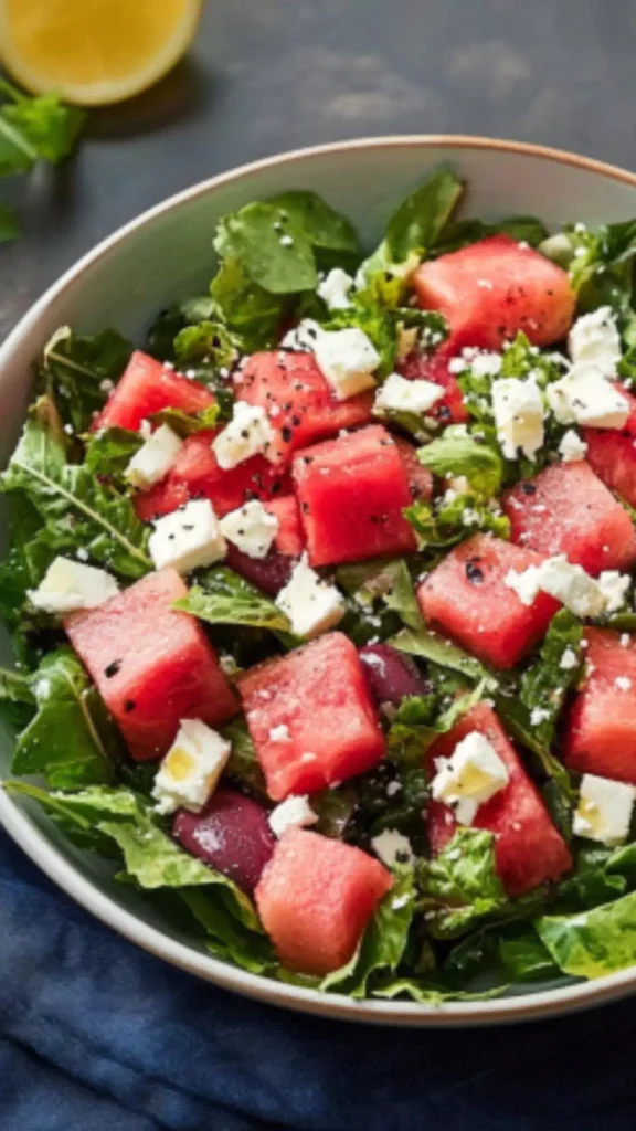 Easy Panera Watermelon Feta Salad Recipe
