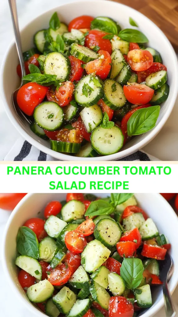 Best Panera Cucumber Tomato Salad Recipe
