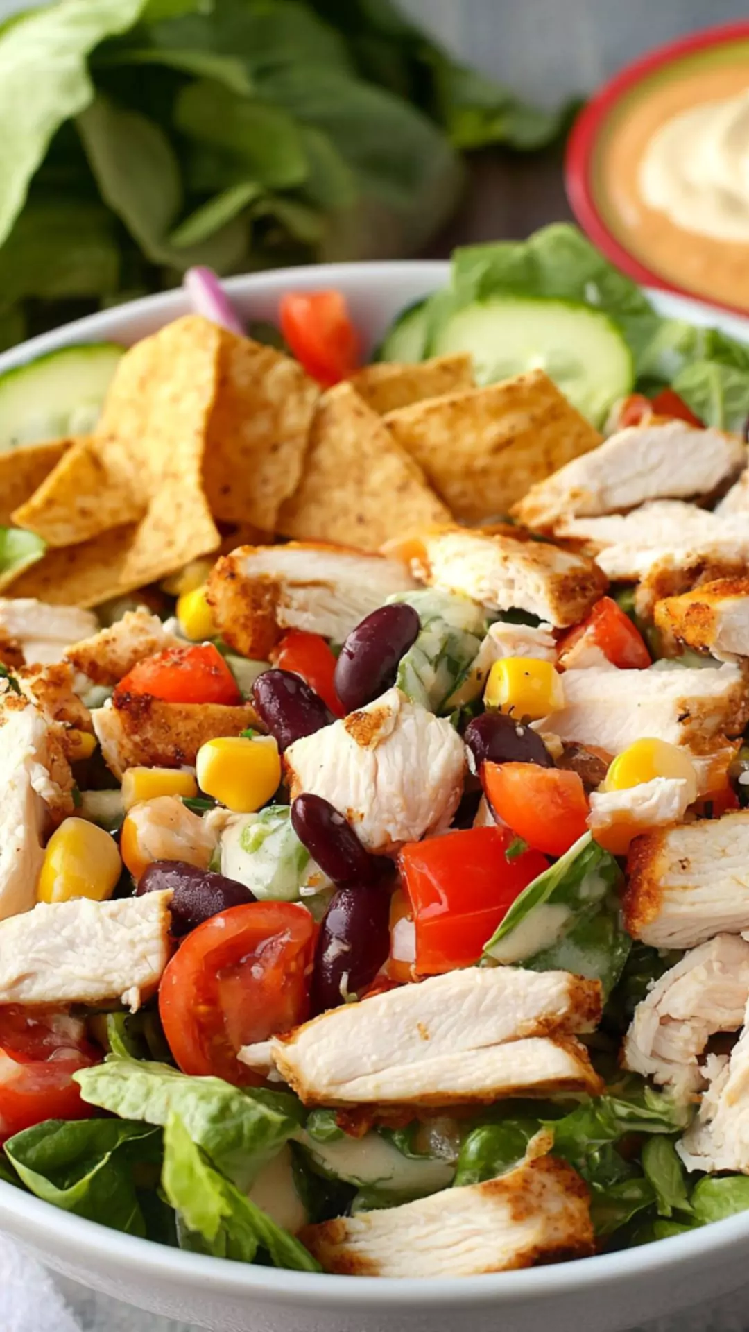 Easy Panera Southwest Chicken Ranch Salad Recipe