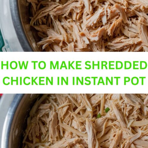 how to make shredded chicken in instant pot