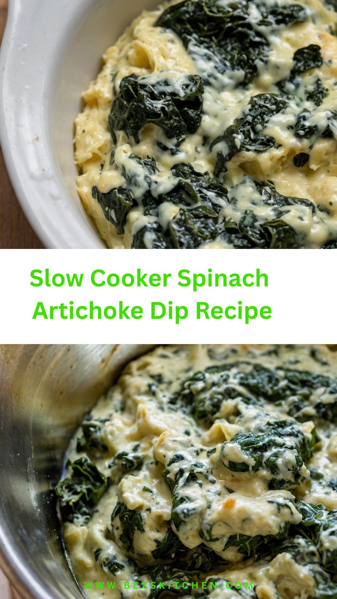 Slow Cooker Spinach Artichoke Dip Recipe