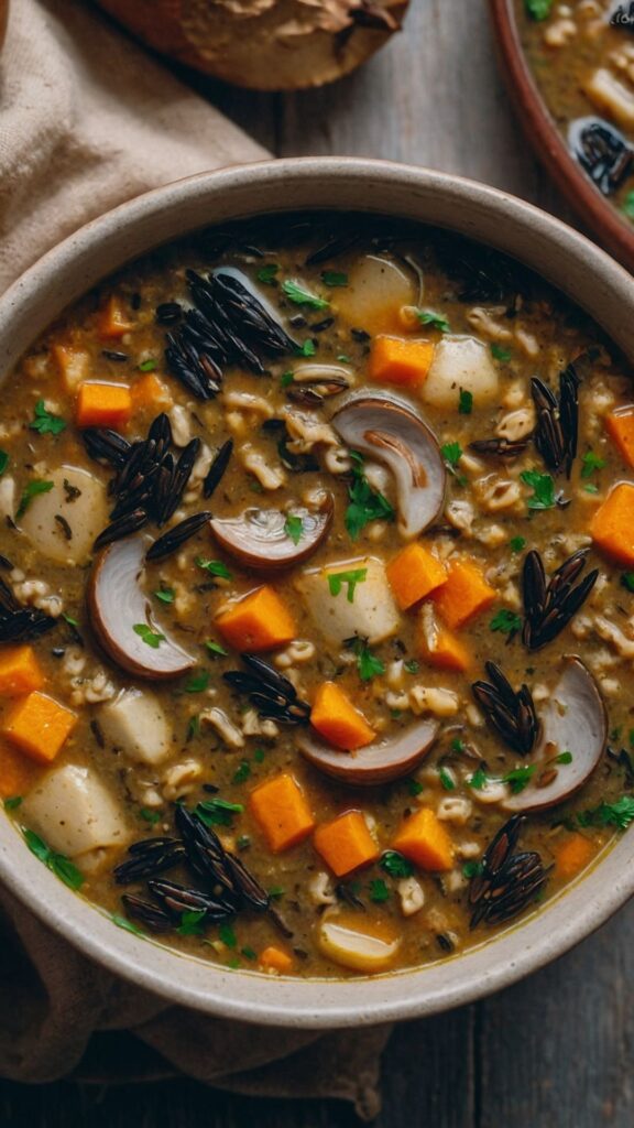 cozy autumn wild rice soup copycat  recipe 