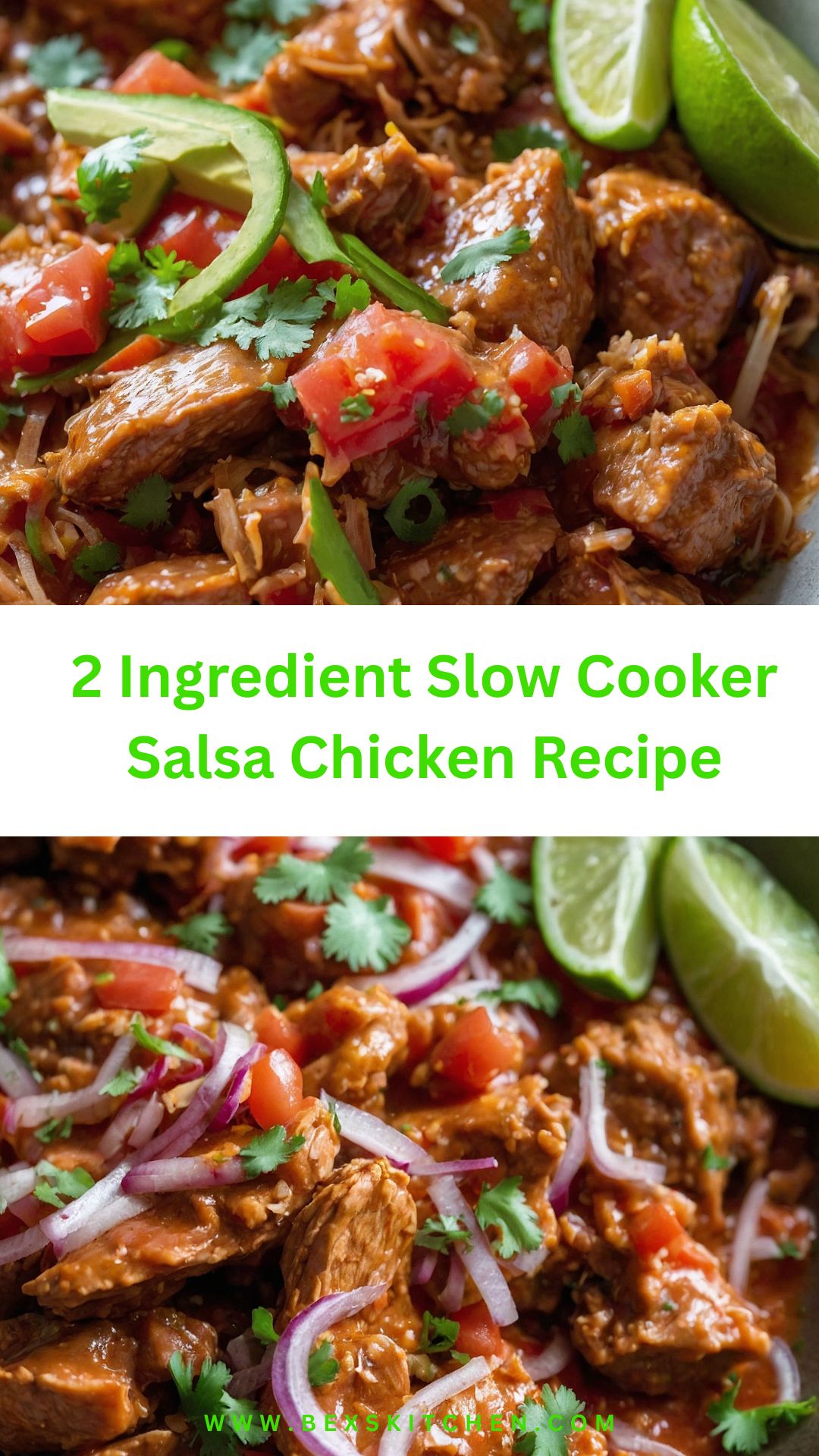 2 ingredient slow cooker salsa chicken recipe