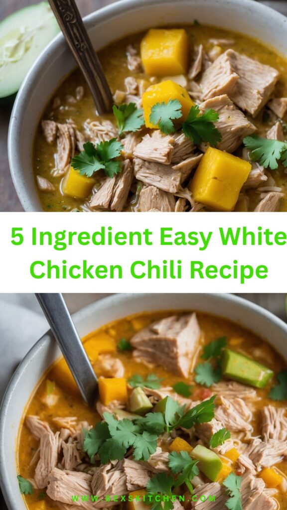 5 ingredient easy white chicken chili recipe 5 ingredient easy white chicken chili recipe