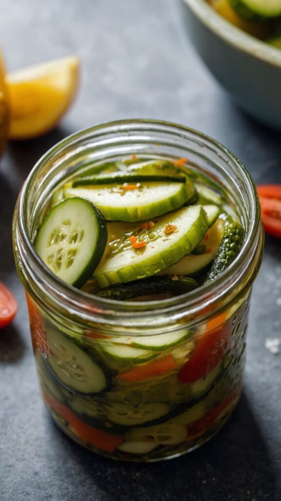 how to make easy refrigerator pickles recipe