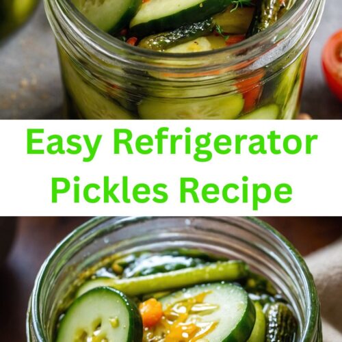 easy refrigerator pickles recipe