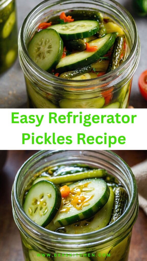 easy refrigerator pickles recipe