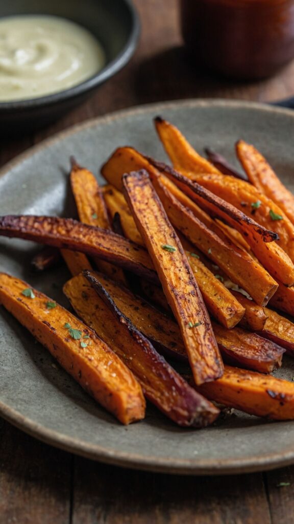 how to make oven roasted sweet potato fries Recipe