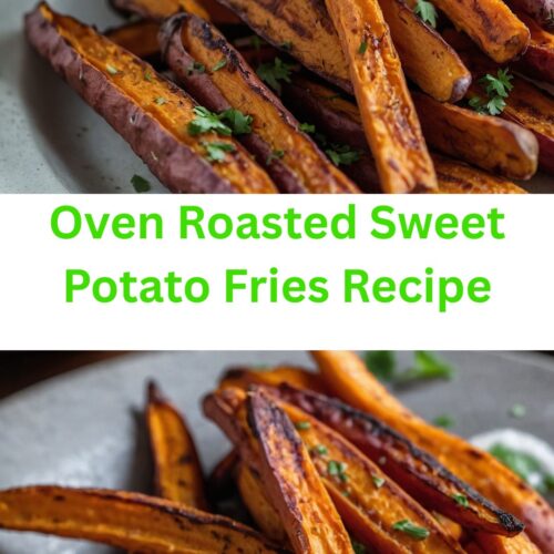 oven roasted sweet potato fries Recipe