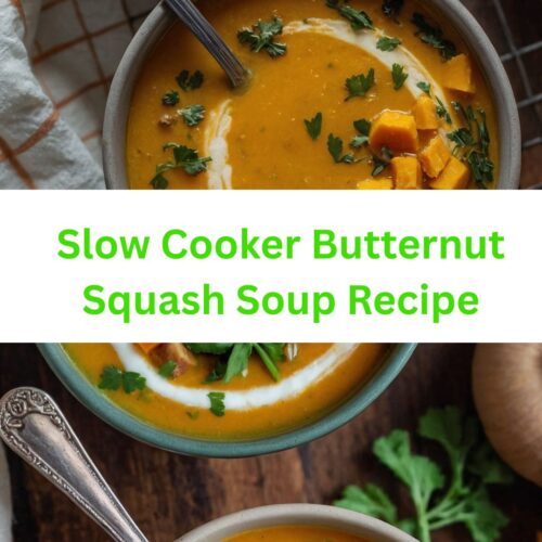 slow cooker butternut squash soup recipe