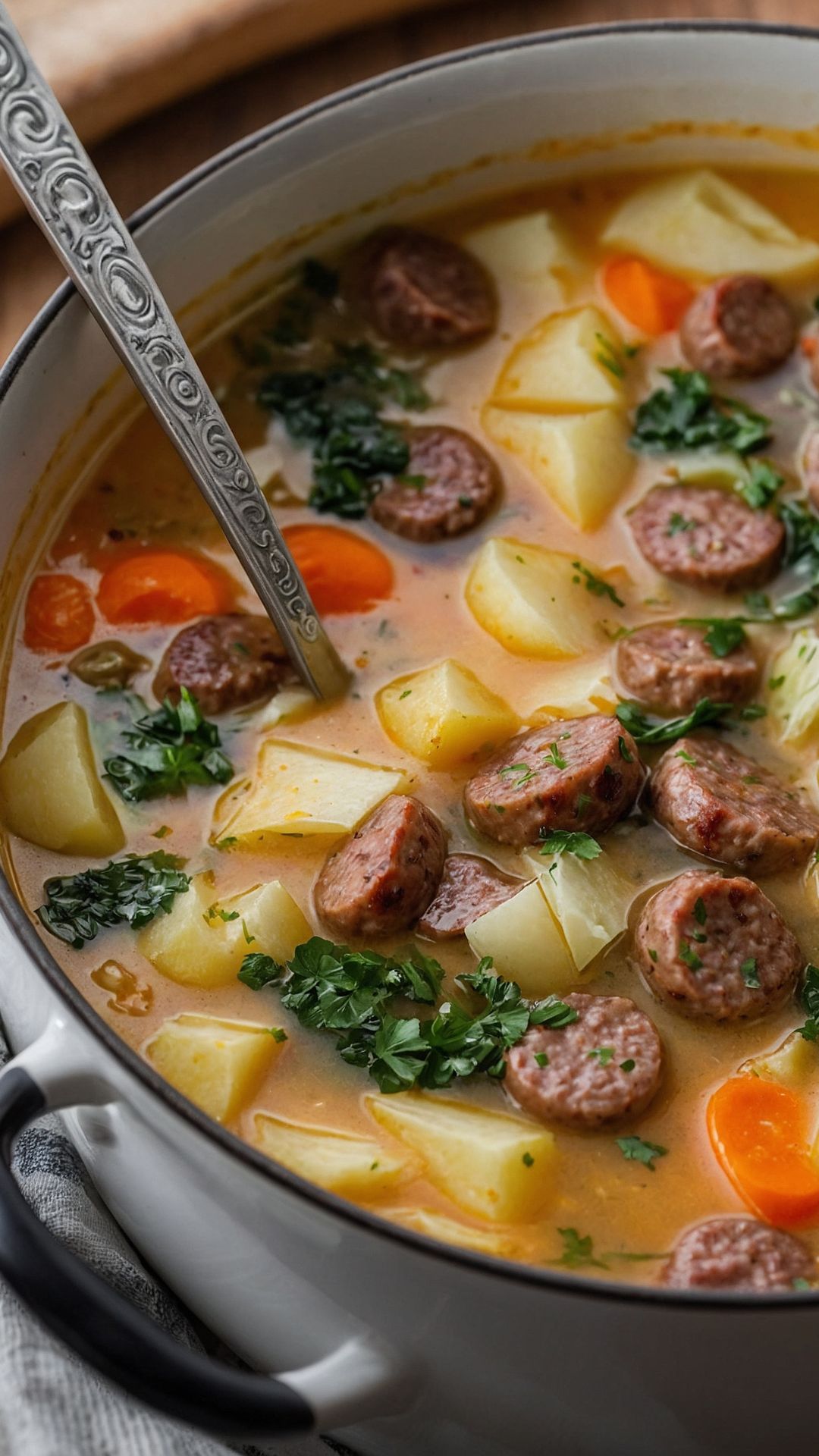 cabbage sausage potato soup copycat recipe