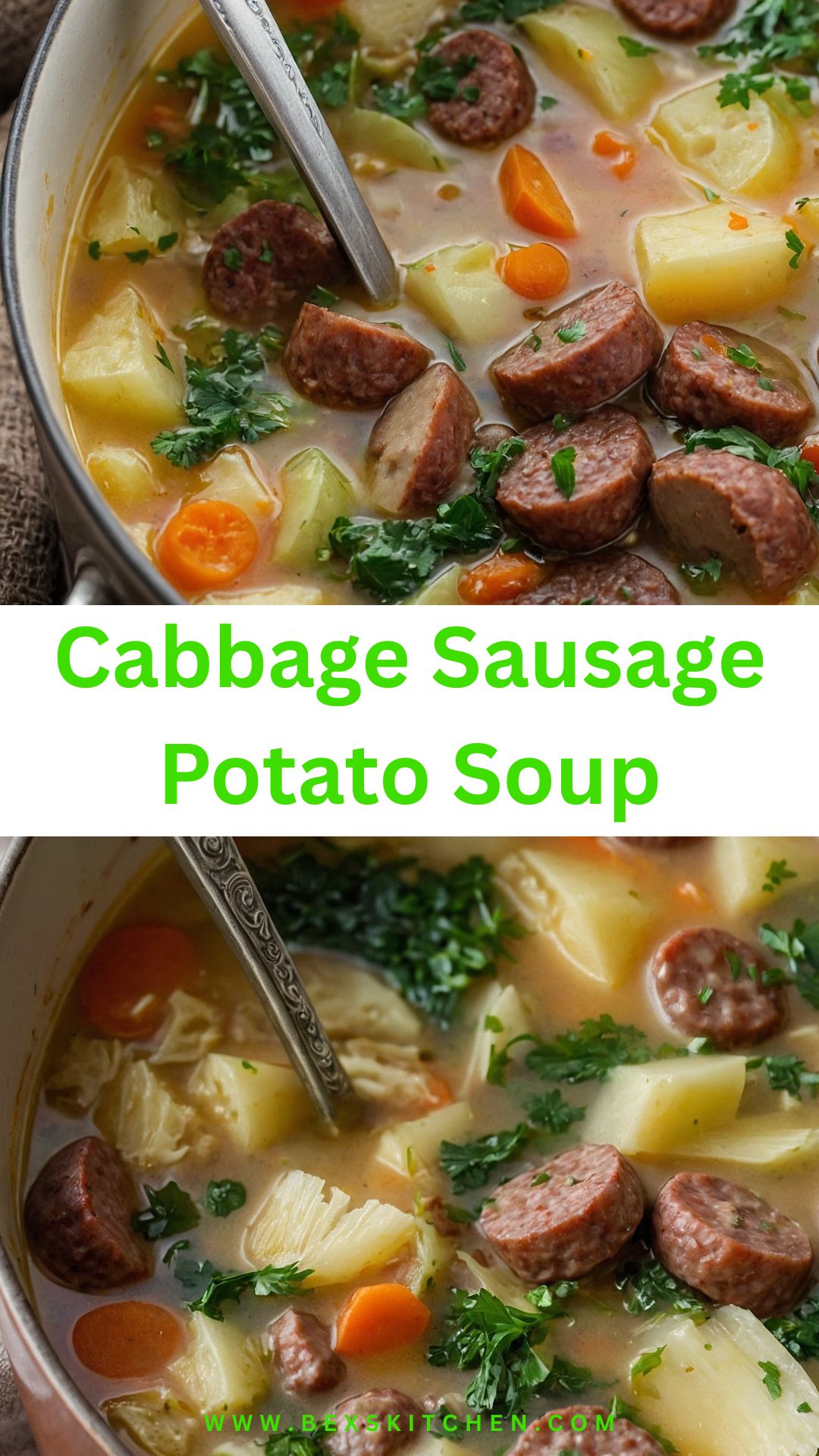 cabbage sausage potato soup