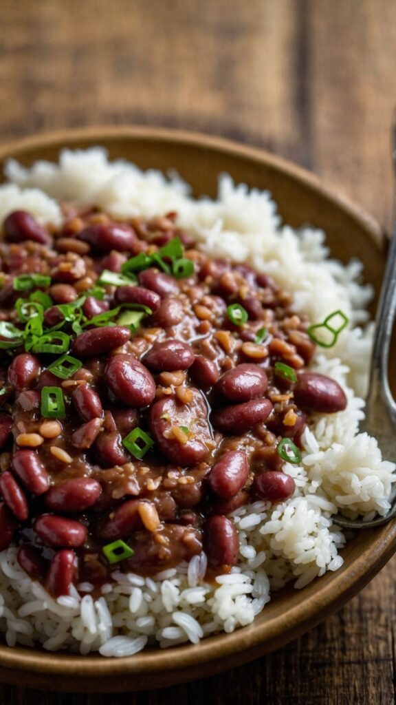 how to make crock pot red beans and rice