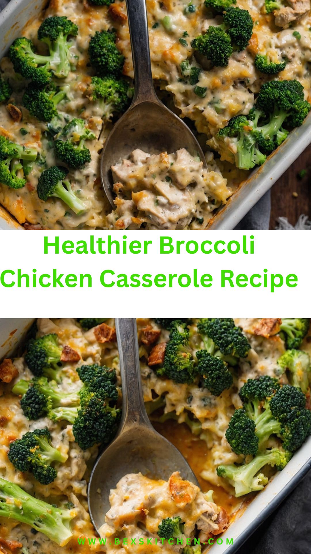 Healthier Broccoli Chicken Casserole Recipe – Bex’s Kitchen