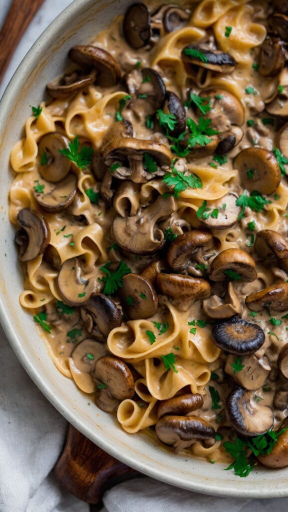 how to make mushroom stroganoff